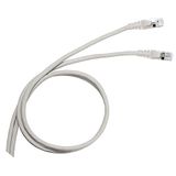 Legrand 051636 netwerkkabel 1 m Cat5 U/UTP (UTP) grijs