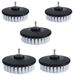 Brosse de nettoyage souple - 10,2 cm - Blanc - Lot de 5 - Manche à changement rapide