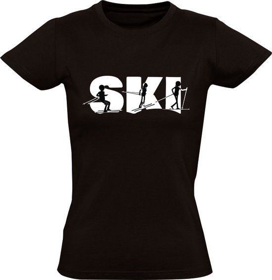 Sol's Ski Dames T-shirt - Zwart - XL - Katoen - Wintersport