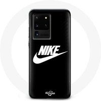 Nike Etui voor Samsung Galaxy S20 Ultra Logo witte achtergrond Zwart Maniacase