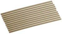 Fackelmann Set van 500 bruine papieren rietjes 21 cm