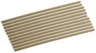 Fackelmann Set van 500 bruine papieren rietjes 21 cm
