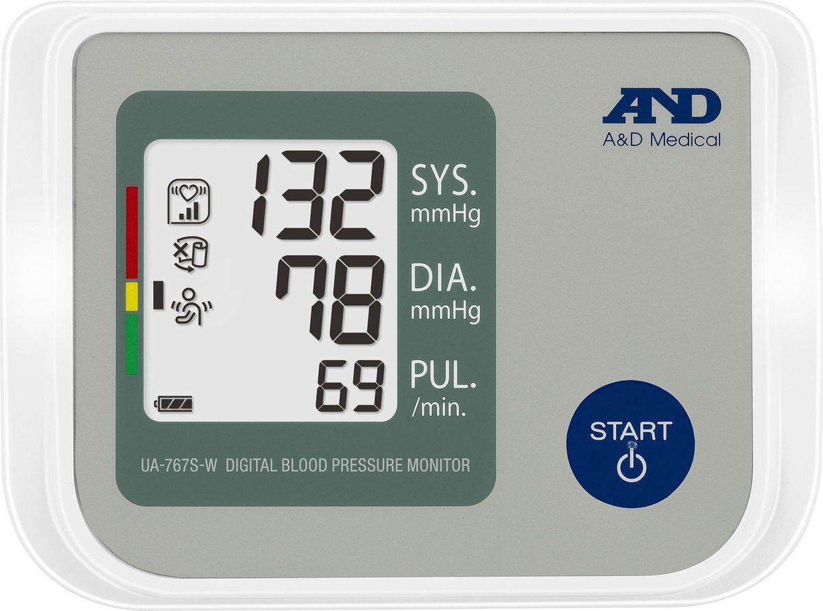 A&D Medical UA-767s-w - Bloeddrukmeter - Bovenarm - Wit