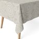 MARTINA HOME Tafelkleed van hars, mandala, beige, 240 x 140 cm