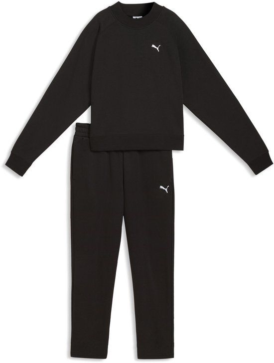 PUMA Loungewear Standard Sweat Suitt FL cl Vrouwen Trainingspak S Zwart Katoen Herfst/Winter 2026