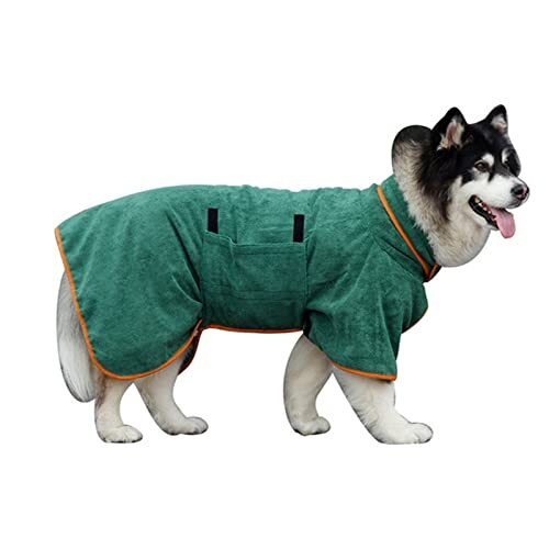JRKJ Hond Badjas Voor Kleine Medium Grote Honden Super Absorberende & Snel Drying Pet Bad Handdoek Zachte Warme Puppy Drooglaag Verstelbare Borst