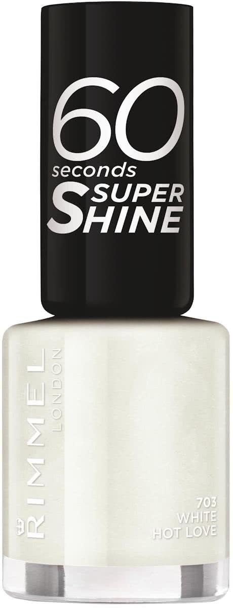 Rimmel London Rimmel - 60 seconds supershine nailpolish - White Hot Love - White