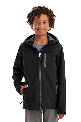 killtec jongens Softshell jas - zwart - maat 128