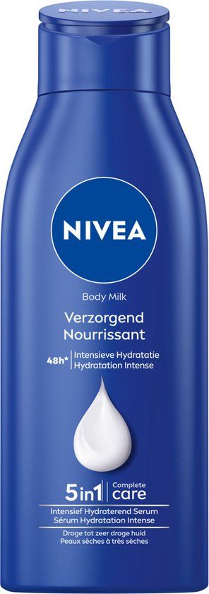 NIVEA 5-in-1 Verzorgende Body Milk met Pomp - Amandel Olie - 400 ml