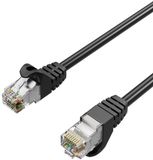 S-Impuls RJ45 Patchkabel, Cat. 7 S/FTP, PUR, zwart, 1,5m