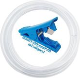 Tuyau en PVC transparent, 3 mètres, avec coupe-tube (8 mm diamètre intérieur x 10 mm diamètre extérieur)