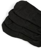 PIECES 4-paar invisible footies sneaker sokken - Katoenen onzichtbare kousenvoetjes - 39/41 - Zwart