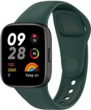 By Qubix - Siliconen bandje - Donkergroen - Geschikt voor Xiaomi Redmi Watch 3