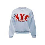 Retour Jeans Boxy Sweater met Print - Lichtblauw