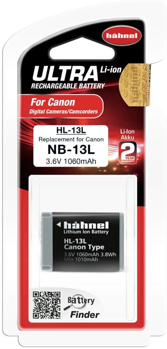 Hähnel HL-13L Ultra Li-Ion Accu voor Canon