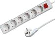 Merkloos Stekkerdoos zesvoudig - Tafelcontactdoos - 1.5M - Wit