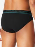 Uncover by Schiesser SCHIESSER uncover by SCHIESSER Rioslip Cotton Serie Mannen zwart/groen Effen 3XL