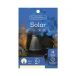 Lumineo Lanterne LED à énergie solaire, jardin, 14 x 18 cm, plastique, noir et blanc chaud