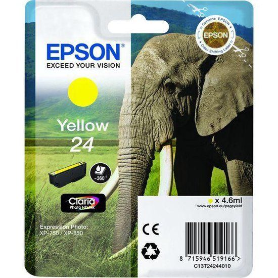 Epson 24 - Inktcartridge / Geel