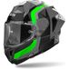 Airoh GP 800 Competition Carbon Noir Gris Vert Casque intégral - Taille L - Casque