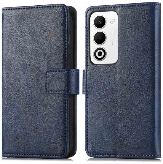 imoshion Hoesje - Geschikt voor Oppo A5 5G - Luxe Bookcase - Donkerblauw