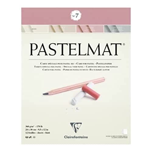 Clairefontaine Pastelmat Bloc - 24x30 cm - 4 Assorted Colors