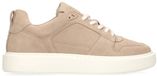 Manfield - Heren - Beige suède sneakers - Maat 45