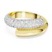 Swarovski Dextera ring, Wit, Goudkleurige toplaag