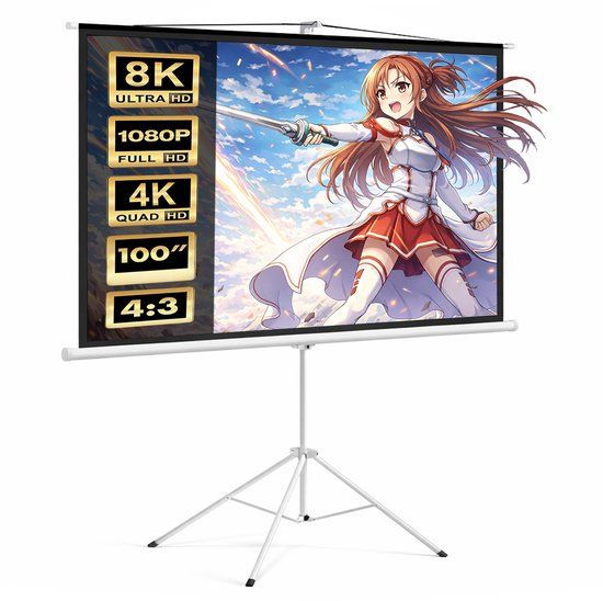 Maclean Projectiescherm met statief 200x150 MC-595 100" 4:3