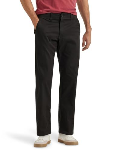Lee Herren Jeans Flat Front Straight XM - Black - 34W / 32L