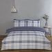 Rapport Home Harris Dekbedovertrek Tweepersoons Denim Blauw Geruit Microvezel 200x200 cm