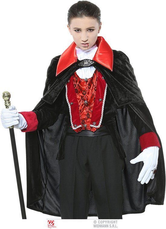 Widmann Vampier & Dracula Kostuum Victoriaanse Vampier Victor Jongen Maat 116 Carnaval kostuum Verkleedkleding