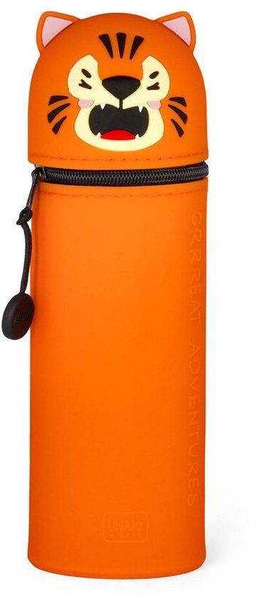 LEGAMI 2-IN-1 SILICONE PENCIL CASE - KAWAII - TIGER