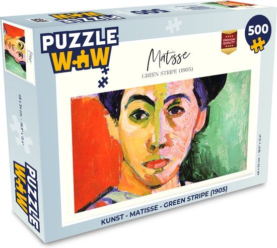 MuchoWow Puzzel Kunst - Matisse - Green stripe (1905) - Legpuzzel - Puzzel 500 stukjes