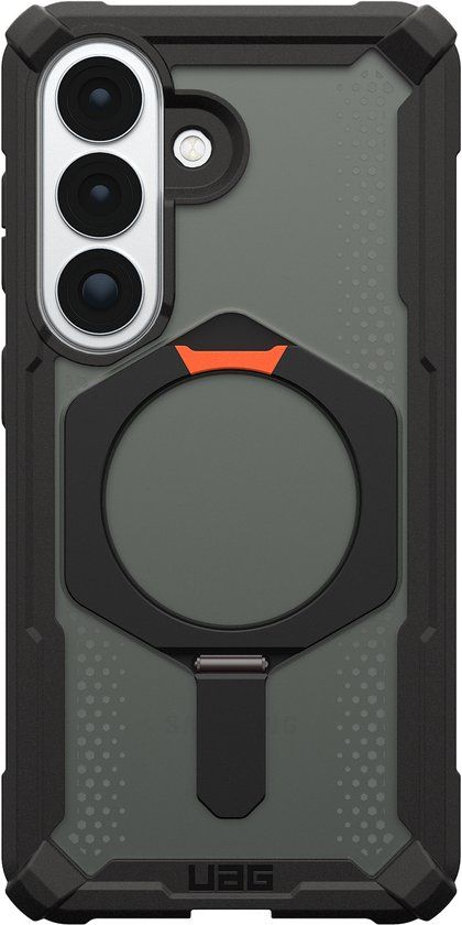 Urban Armor Gear Plasma XTE Backcover geschikt voor MagSafe geschikt voor Samsung Galaxy S26 - Zwart / Oranje