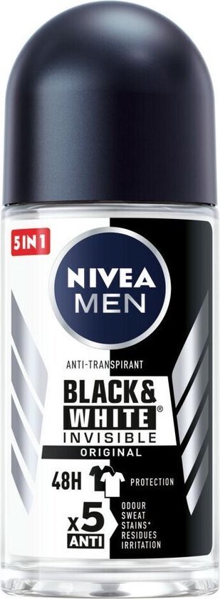 Nivea Men Deodorant Roller Invisible for Black & White 50 ml