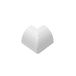 2 Icecat 2 opklikbare buitenhoeken – 22 x 22 mm – wit