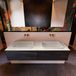 Mondiaz ERIN 150cm badmeubelset Antracite met 2 lades en Linen wastafel
