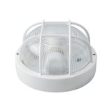 Ronde witte wandlamp IP54 E27 max. 40 W