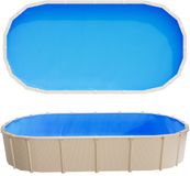 VEVOR Zwembadfolie, 3,75 X 7,32 M, Blauw