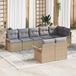 Maison Exclusive - Salon de jardin avec coussin 8 pièces Beige polyrotin
