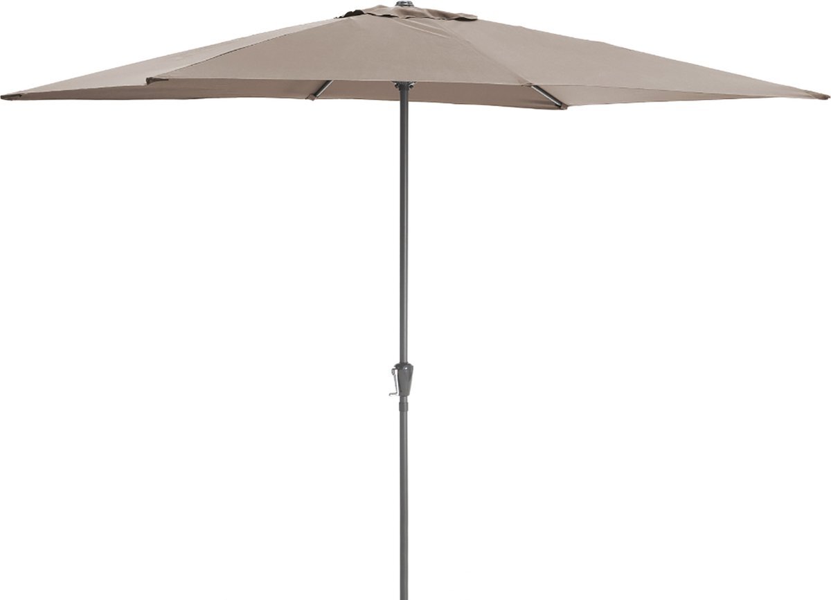 Acaza staande Parasol in aluminium - Stokparasol van 200x300 cm - taupe