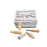 FUZEAU - 78320 – set van 5 stuks van natuurlijk hout – voor het imiteren van vogels in de tuin – sfeer natuur – vanaf 4 jaar