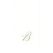 Caspari Signature Gold Initial B papieren linnen gastendoeken, witte parel, 24 stuks