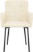 vidaXL Eetkamerstoelen 2 st fluweel crèmekleurig