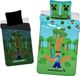 Minecraft Jungle fight Housse de couette Lumineux dans le noir - 140 x 200 cm - Coton (70 x 90 cm)