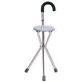 GIMA Wandelstok met zitting van aluminium, licht en solide, ondersteunt mensen met bewegingsmoeilijkheden, 43060