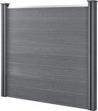 neu.holz HKC Schuttingpaneel met palen grijs 165x162 cm