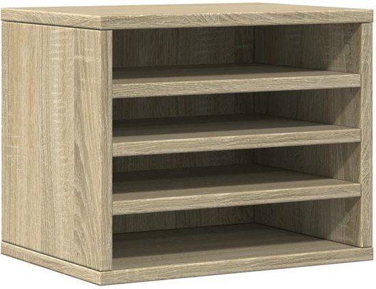 vidaXL Bureau-organizer, 36 x 26 x 29,5 cm, bewerkt hout sonoma eikenkleurig