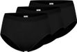 Mey Emotion 3-pack dames taille slip viscose - Zwart - 4XL